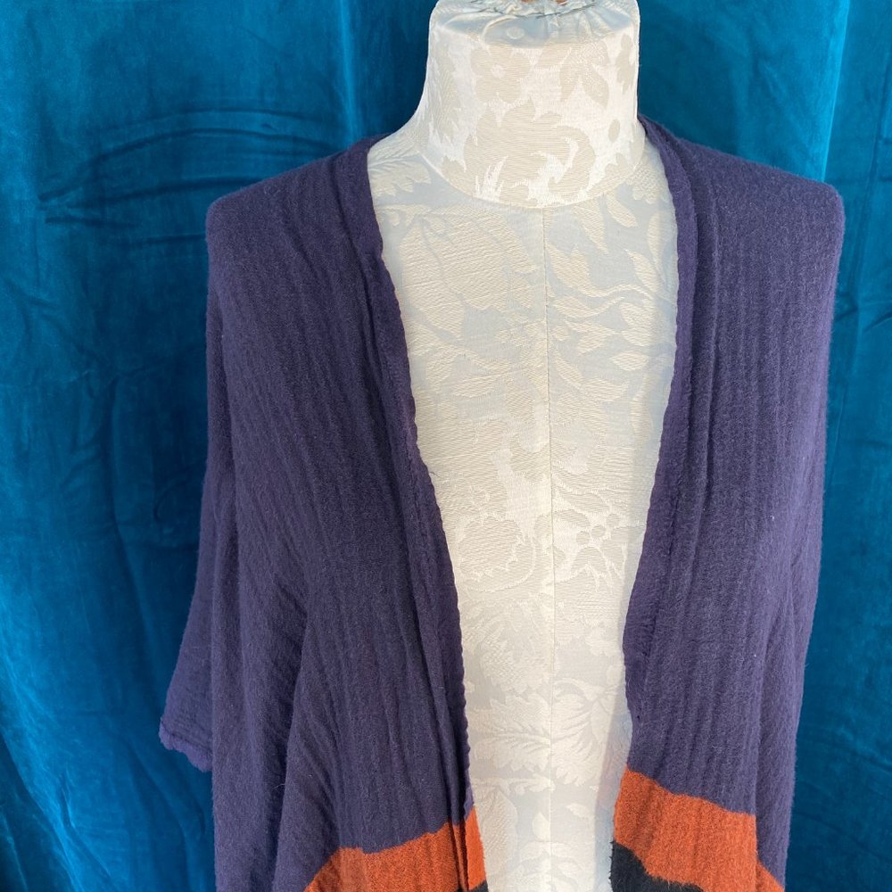 LOFT Open Front Duster Poncho Sweater - Picture 2 of 7